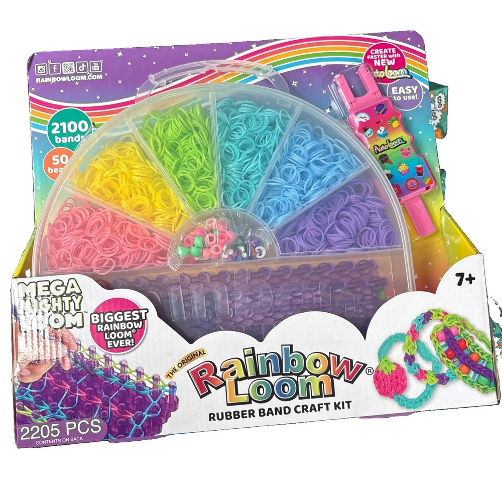 Rainbow Loom Bracelet Kit 2205 Pieces
